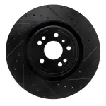 63363146R - : DFC Brake Rotor - Drilled and Slotted - Black for DYNAMIC FRICTION Image