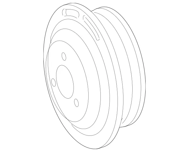 4661015 - Springs, Suspension and Hydraulics: Belt Pulley for Mercedes-Benz: CL600, CL65 AMG, Maybach S600, Maybach S650, S600, S65 AMG, SL600, SL65 AMG Image image