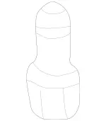 203918001464 - Driver Seat: Pin for Mercedes-Benz Image