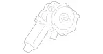 2308200942 - Front Doors: Electric Motor for Mercedes-Benz: CL500, CL55 AMG, CLK320, CLK350, CLK500, CLK55 AMG, CLK550, CLK63 AMG, SL500, SL55 AMG, SL550, SL600, SL63 AMG, SL65 AMG Image