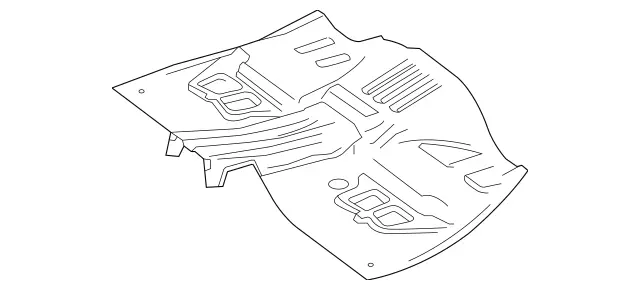 1666101200 - Substructure: Floor Under Rear Seat for Mercedes-Benz: GL350, GL450, GL550, GL63 AMG, GLS350d, GLS450, GLS550, GLS63 AMG Image image