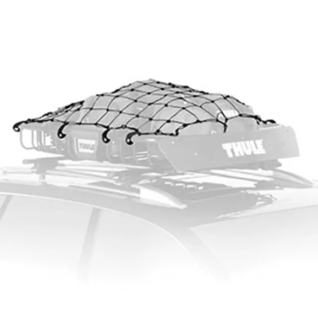 19331873 - Hauling: Rack Mounted Basket Cargo Net for Buick: Enclave, Encore, Encore GX, Envision, Envista, Regal Sportback, Regal TourX | Cadillac: CTS, Escalade, Escalade ESV, LYRIQ, SRX, XT4, XT5, XT6 | Chevrolet: Blazer, Blazer EV, Bolt EUV, Bolt EV, Captiva Sport, Colorado, Equinox, Equinox EV, HHR, Silverado 1500, Silverado 1500 LTD, Silverado 2500 HD, Silverado 3500 HD, Silverado EV, Sonic, Suburban, Suburban 1500, Suburban 2500, Suburban 3500 HD, Tahoe, Trailblazer, Traverse, Trax | GMC: Acadia, Acadia Limited, Canyon, Sierra 1500, Sierra 1500 Limited, Sierra 2500 HD, Sierra 3500 HD, Sierra EV, Terrain, Yukon, Yukon XL, Yukon XL 1500, Yukon XL 2500 Image