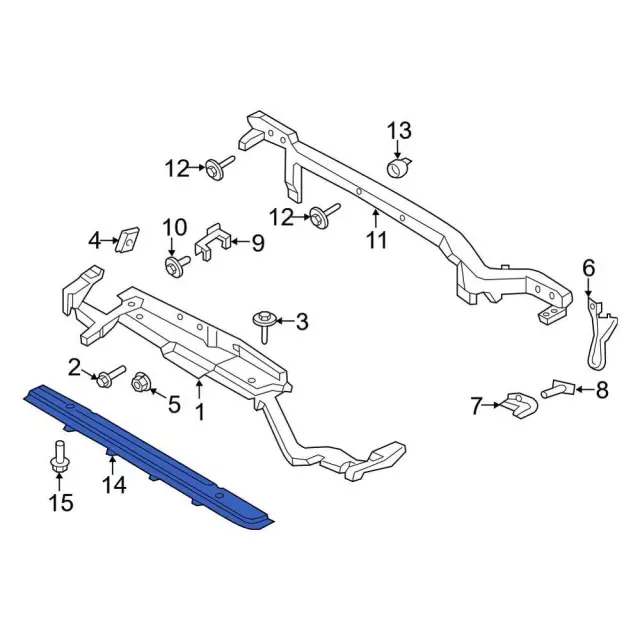 Support Radiator - Ford (JT4Z-16138-A)