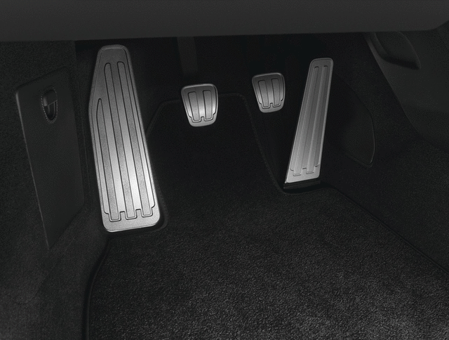 99104470002 - Interior: Pedals And Footrest In Aluminum for Porsche: 718 Boxster, 718 Cayman, 718 Spyder, 911, Boxster, Cayman Image