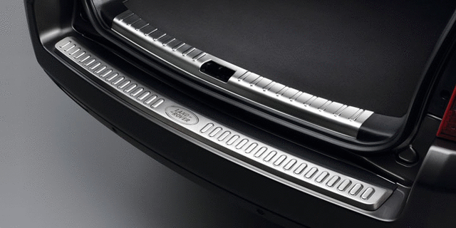 VPLFB0039 - Exterior: Stainless Steel Tailgate Latch Finisher for Land Rover: LR2 Image