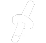 19902216 - Exhaust System: Threaded Pin for Mercedes-Benz Image