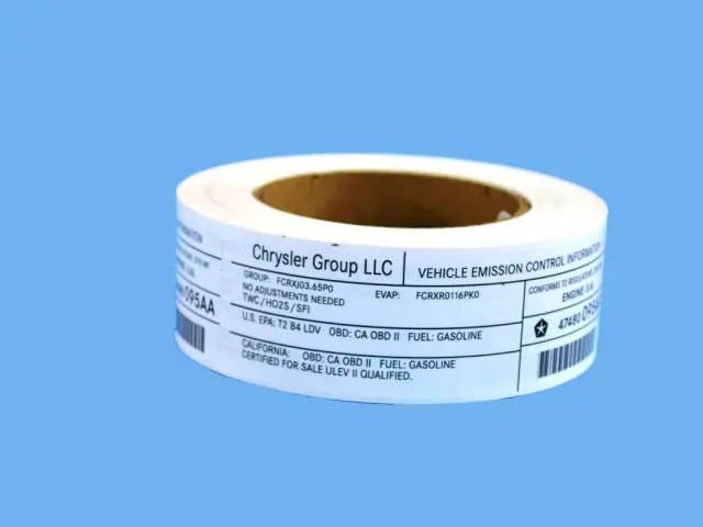 Veci Label Label - Mopar (47480095AA)