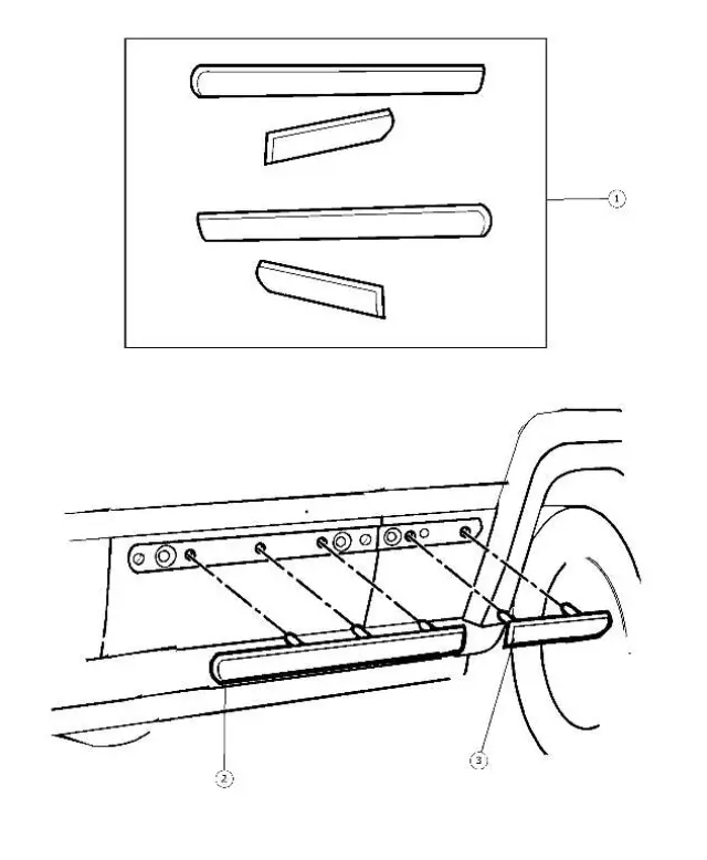 OEM NEW 08-12 Mopar Jeep Liberty Molding Kit Molding Frnt Door Chrome 55157209AA - Mopar (55157209AA)