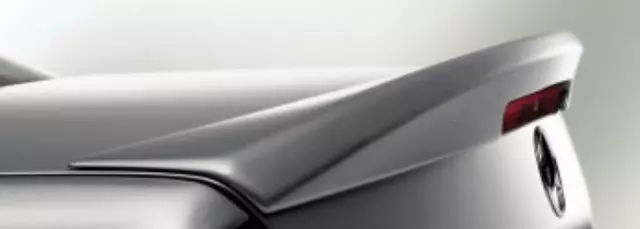 66883000 - Exterior: Rear Spoiler Primed, Sedan for Mercedes-Benz: E320, E350, E500, E55 AMG, E550, E63 AMG Image