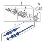 5L8Z3A428D - : Shaft Front Axle for Ford Image