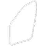 20469709518K64 - Body: Opening Trim for Mercedes-Benz Image