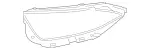 2578260200 - : Seal, Lamp Housing for Mercedes-Benz Image