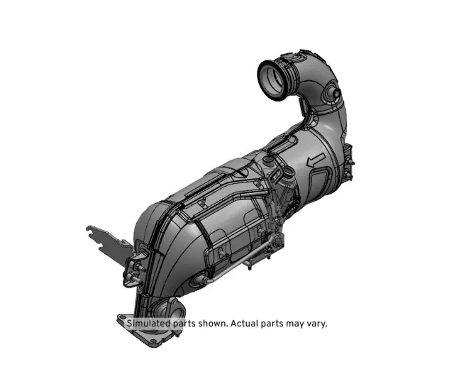 40009139 - : Part# 40009139 Diesel Particulate Filter for Cadillac: Escalade, Escalade ESV | Chevrolet: Silverado 1500, Silverado 1500 LTD, Suburban, Tahoe | GMC: Sierra 1500, Sierra 1500 Limited, Yukon, Yukon XL Image
