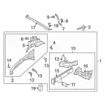 N1MZ16055C - Body: Apron/Rail Assembly for Ford: Explorer, Police Interceptor Utility Image