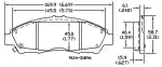 13054320 - : Disc Brake Pad Set for OmniParts Image