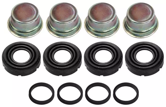 19138174 - : Front Disc Brake Caliper Rubber Bushing Kit with Boots, Seals, and Caps for GM Image