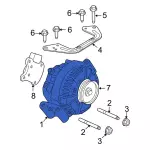 6U2Z10V346EFRM - : 2006-2008 Ford - Alternator for Ford: Explorer, Explorer Sport Trac | Mercury: Mountaineer Image