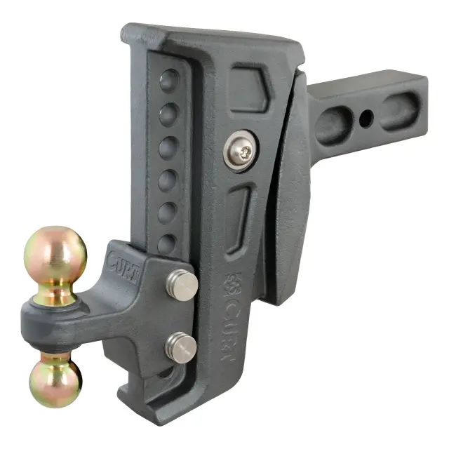 45955 - : Rebellion XD Adjustable Cushion Hitch (2-1/2" Shank, 2", 2-5/16" Balls, 20K) for CURT Image