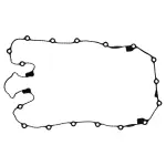 OS30841R - : Engine Oil Pan Gasket Set 17 Bolt Hole One Piece Gasket for FEL-PRO Image