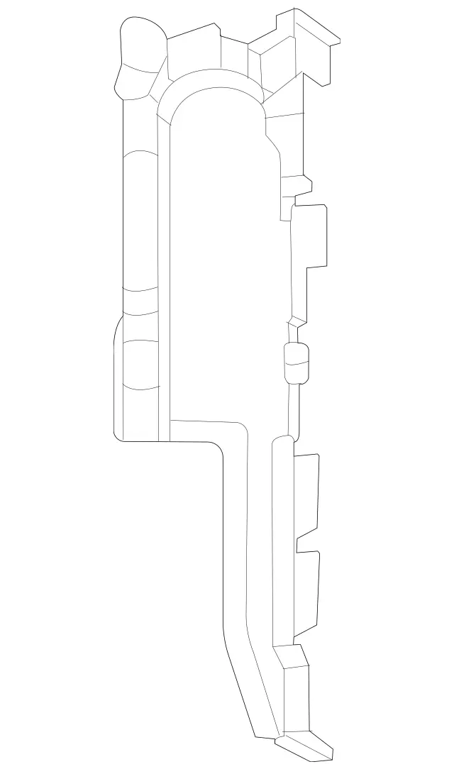 1675053700 - Radiator: Air Duct Segment for Mercedes-Benz: GLE350, GLE450, GLE450e, GLE53 AMG, GLE580, GLE63 AMG S, GLS450, GLS580, GLS63 AMG, Maybach GLS600 Image image