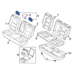 M1PZ78611A08DE - Body: Headrest, Outer for Ford Image