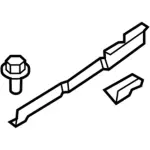 FT4Z5813280E - Body: Rear Sill Plate Bracket for Ford: Edge | Lincoln: MKX, Nautilus Image