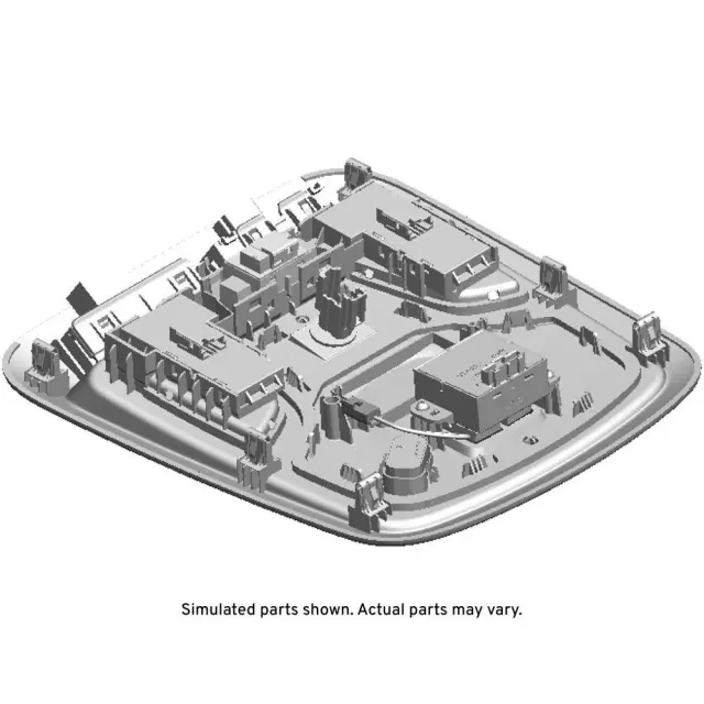 22800734 - : Light Titanium Roof Console for GM Image