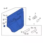 M2DZ7823943AB - Body: Door Trim Panel for Ford Image