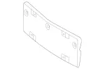2478805001 - Bumper/Fender/Hood: License Plate Holder for Mercedes-Benz Image