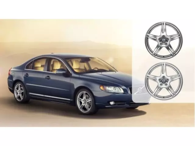 31454194 - Wheels: 2015-2018 Volvo Aluminum Rim Ymir 8 X 18in - Glossy Black for Volvo: S60, S80, V60 Image