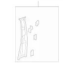 22169013267G17 - : Upper Center Pillar Trim for Mercedes-Benz Image