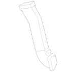 2098300223 - : Air Duct for Mercedes-Benz Image