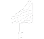 2466210134 - Cowl, Front Panel: Bracing for Mercedes-Benz Image