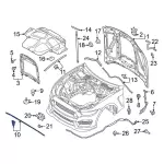 KR3Z16A238A - : Front Seal for Ford: Mustang Image
