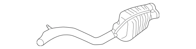 2304900721 - Exhaust: Muffler &amp; Pipe for Mercedes-Benz Image