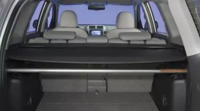 PT73142090 - : 2009-2012 Toyota RAV4 Rear Retractable Trunk Area Privacy Shade Security Tonneau Cargo Cover Gray for Toyota: RAV4 Image