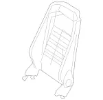 2169100907 - Driver Seat: Backrest for Mercedes-Benz Image