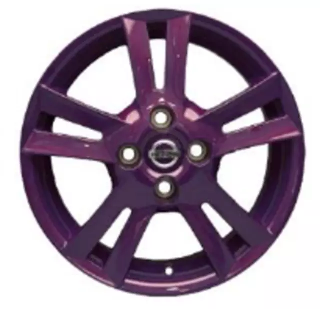T99W19MD0C - : 15 Inch Alloy Wheel - Black Purple for Nissan: Versa Image