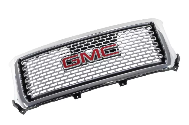 Galvano Silver Front Grille with GMC Emblem, Bezel, Adapter, Clips, Nuts, and Bolts - GM (23254462)