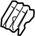 62228EG600 - Body: Bumper Cover Clip for INFINITI: M35, M45 Image