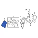 MB5Z7864416HD - Body: Seat Back Cover for Ford: Explorer Image