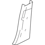 EG1Z5424356AB - Body: Lower Center Pillar Trim for Ford: Police Interceptor Sedan, Special Service Police Sedan Image