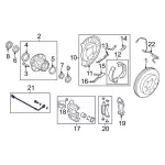 LC2Z2A442B - Brakes: Brake Hose for Ford: E-350 Super Duty, E-450 Super Duty Image