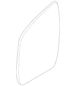 212810052164 - Driver Door: Mirror Glass for Mercedes-Benz Image