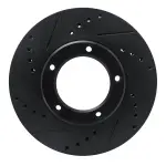 63376096L - : DFC Brake Rotor - Drilled and Slotted - Black for DYNAMIC FRICTION Image