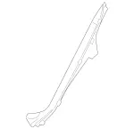 25369010028R73 - Body: Lower Pillar Trim for Mercedes-Benz Image
