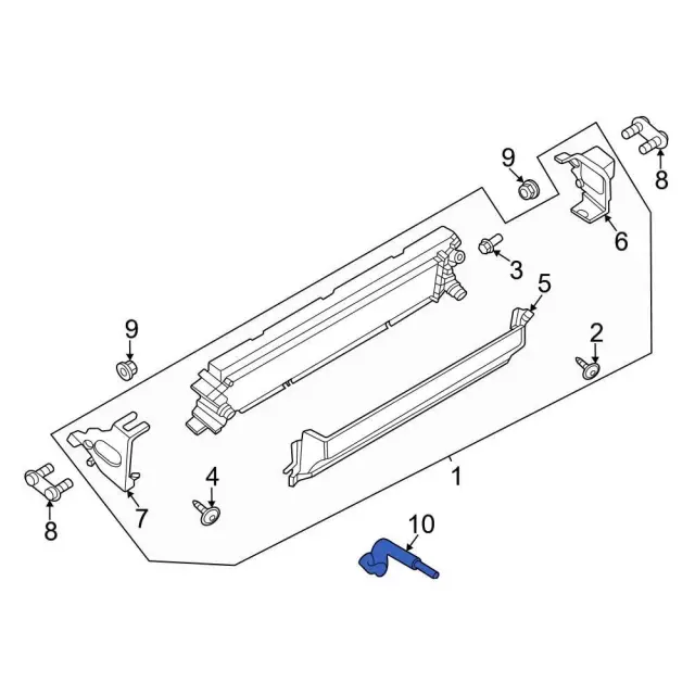 LC3Z8C471B - : Water Inlet Pipe for Ford: F-250 Super Duty, F-350 Super Duty, F-450 Super Duty, F-550 Super Duty Image