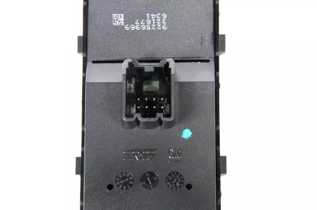 Jet Black Front Driver Side Door Window Switch - GM (92256969)