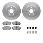 451246095 - : DFC GEOSPEC Coated Rotors with 5000 Brake Pads - Ceramic and Hardware for DYNAMIC FRICTION Image