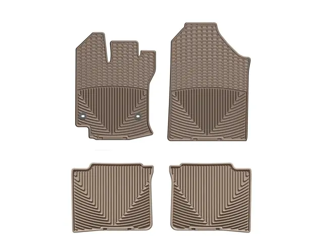 WTCT291129 - Accessories: Front &amp; Rear Tan All Weather Floor Mats for WeatherTech Image